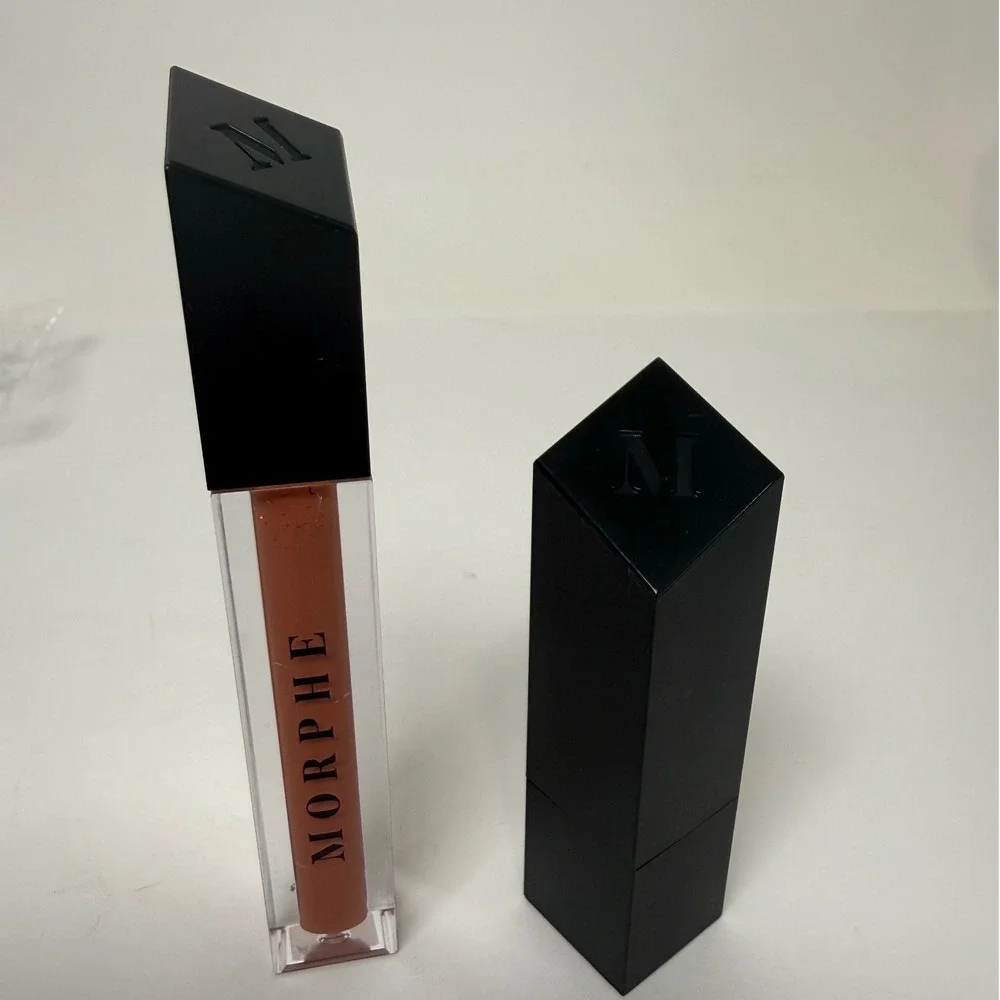Morphe Lot Lip Gloss‎ Matte Lipstick Bundle Sing Along Sweet Tea Nude New